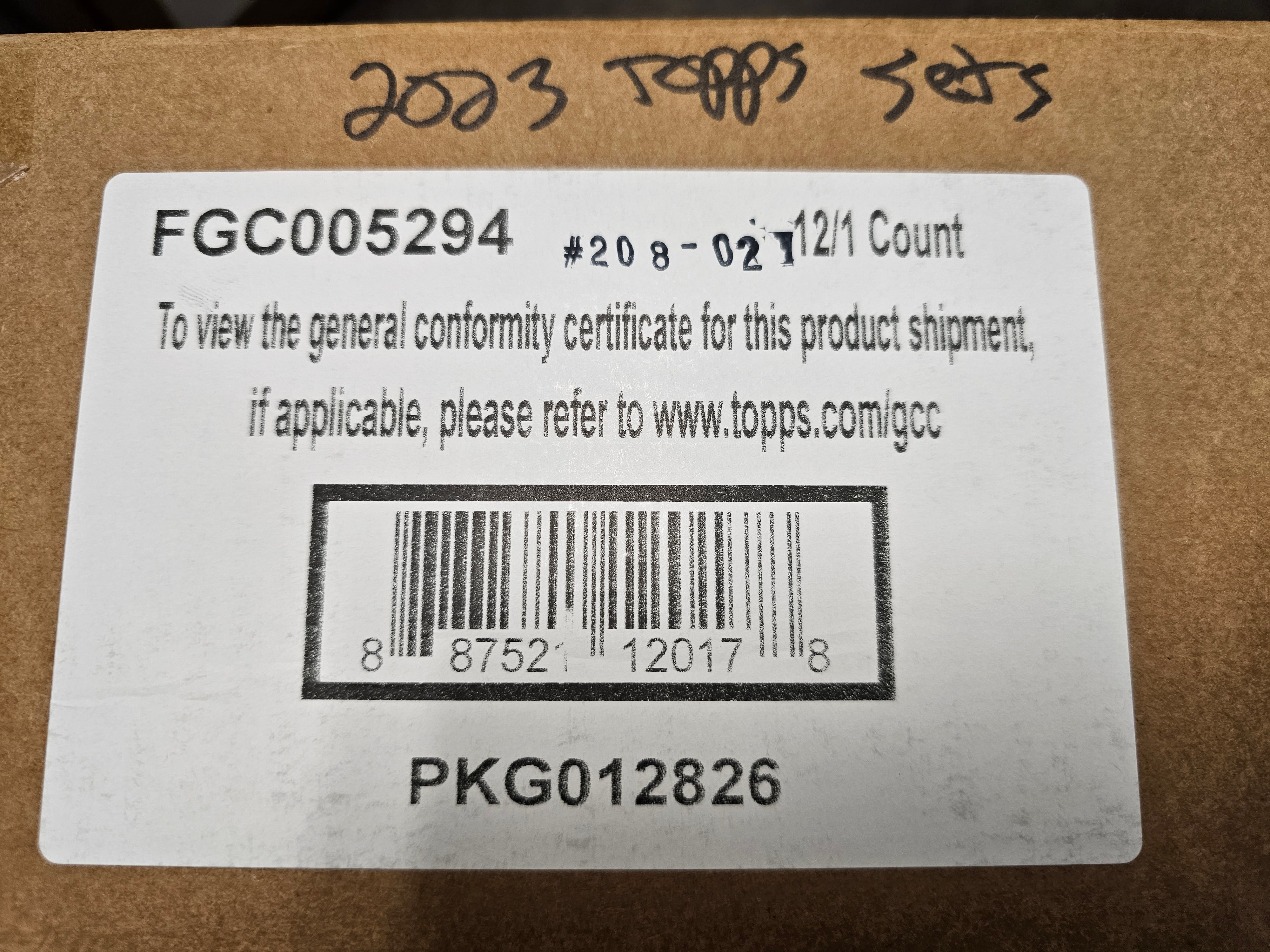 Topps 2023 Baseball Factory Complete Set Hobby 12-Box Case