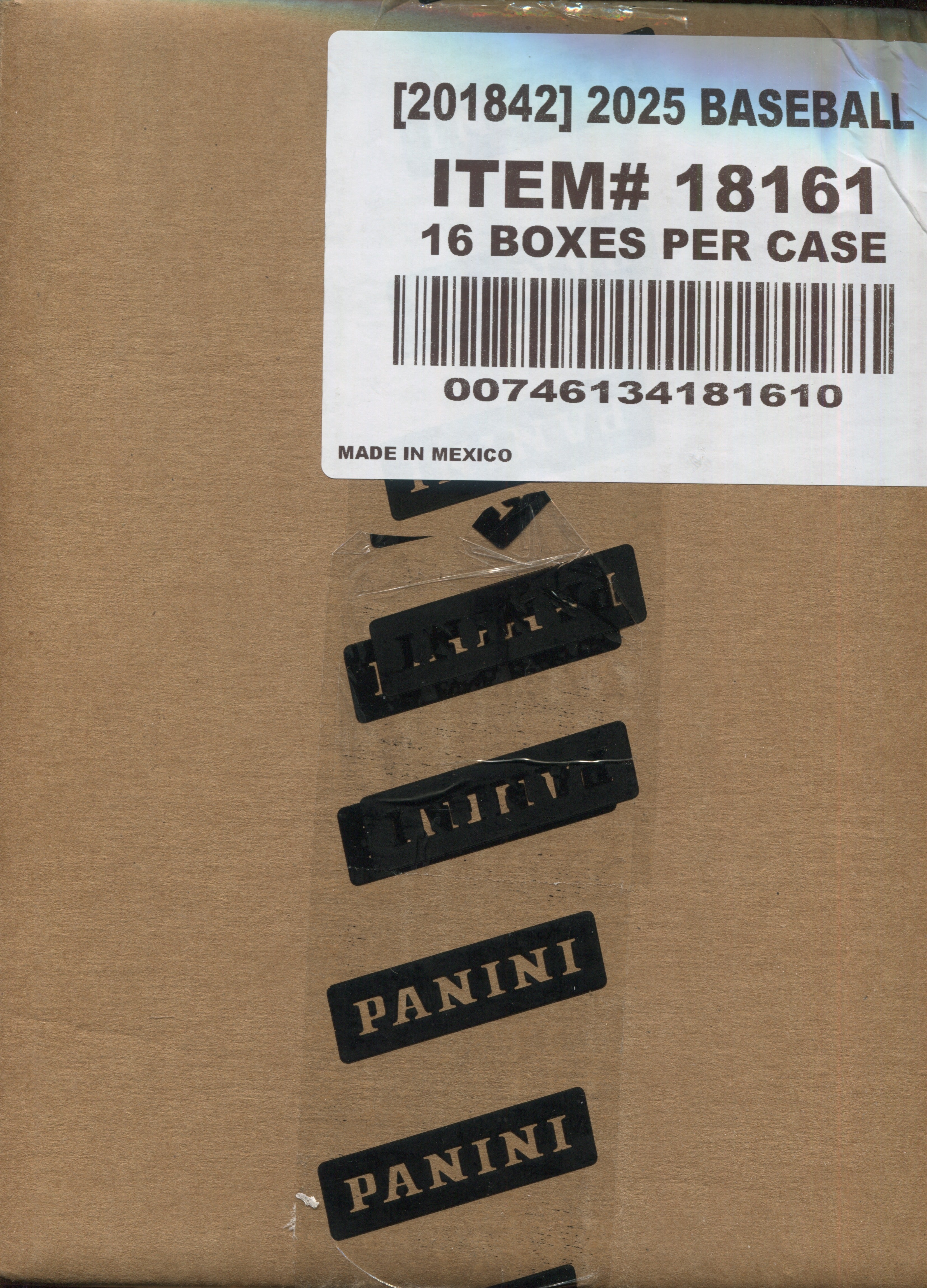Panini Donruss Baseball 2025 Hobby 16-Box Case