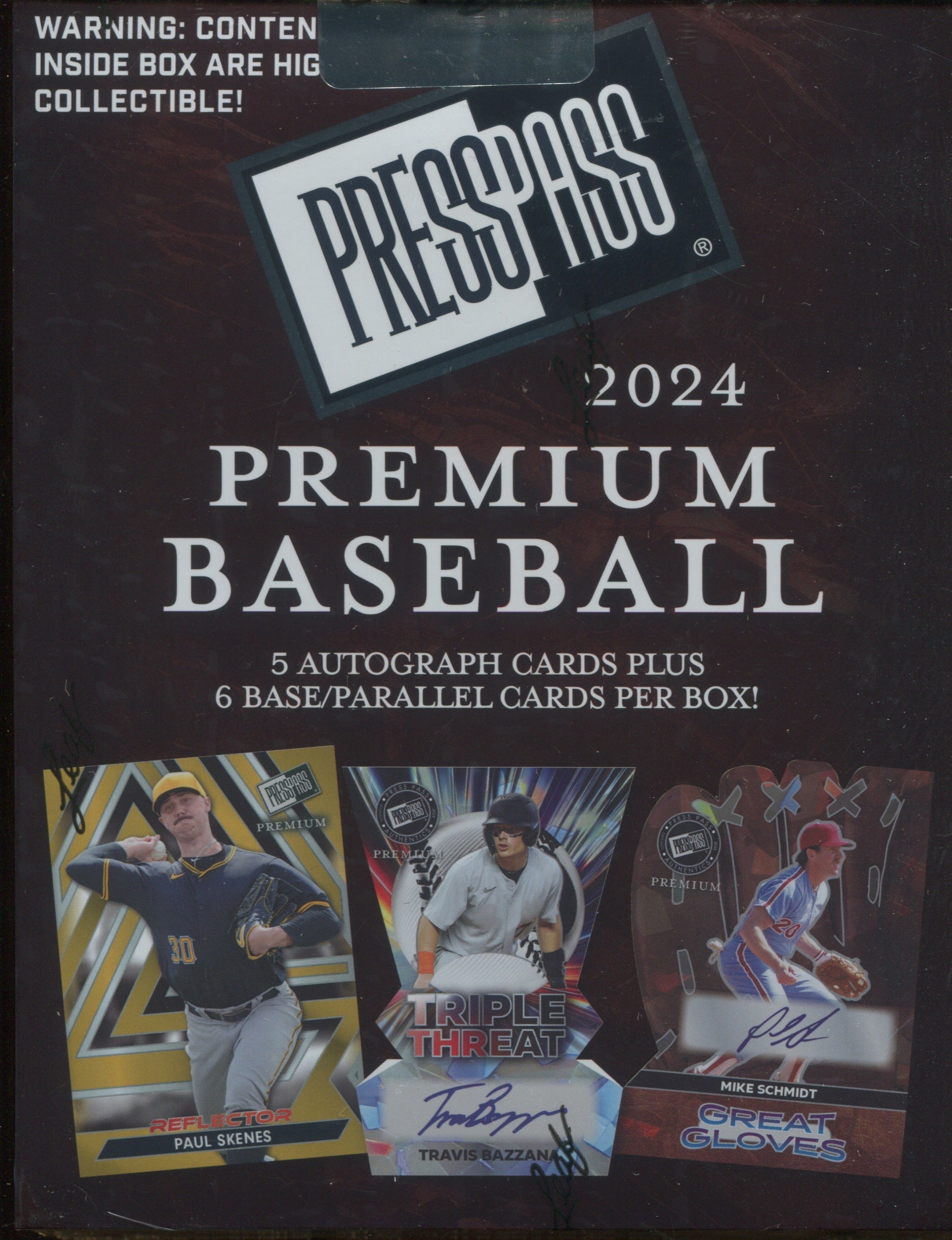Press Pass Premium Baseball Hobby Box 2024