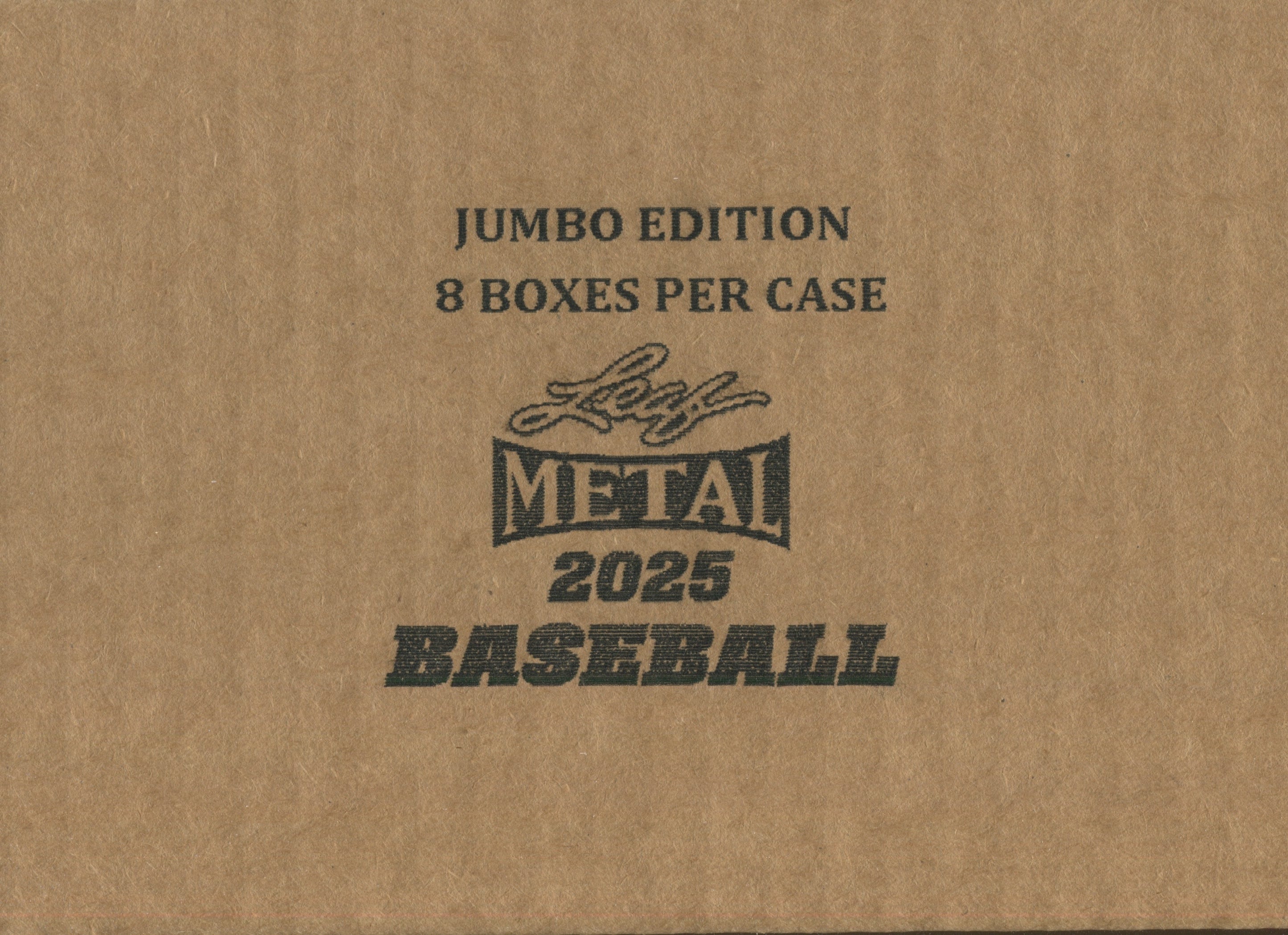 Leaf Metal Baseball 2025 Jumbo 8-Box Case