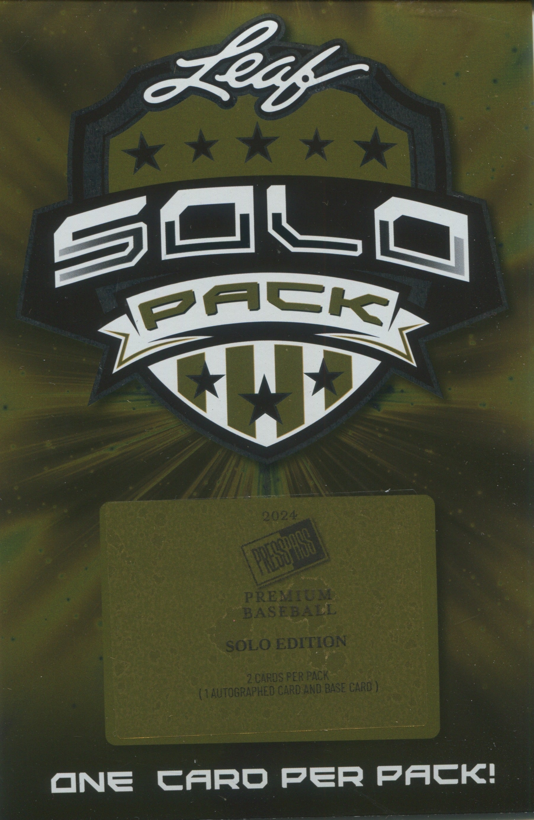 Press Pass Premium Baseball 2024 Solo Plus Pack