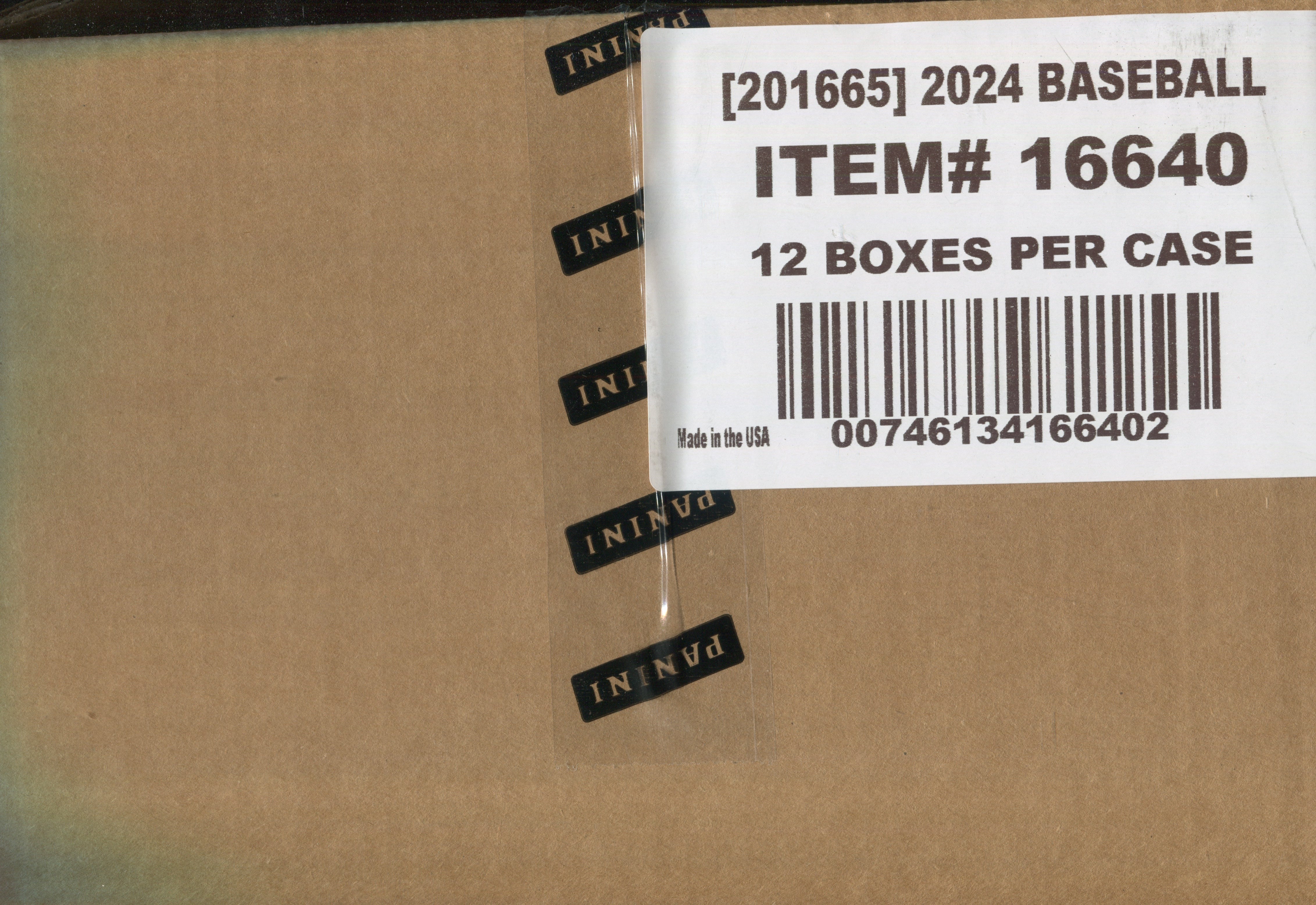Panini Prizm Baseball Hobby 12-Box Case