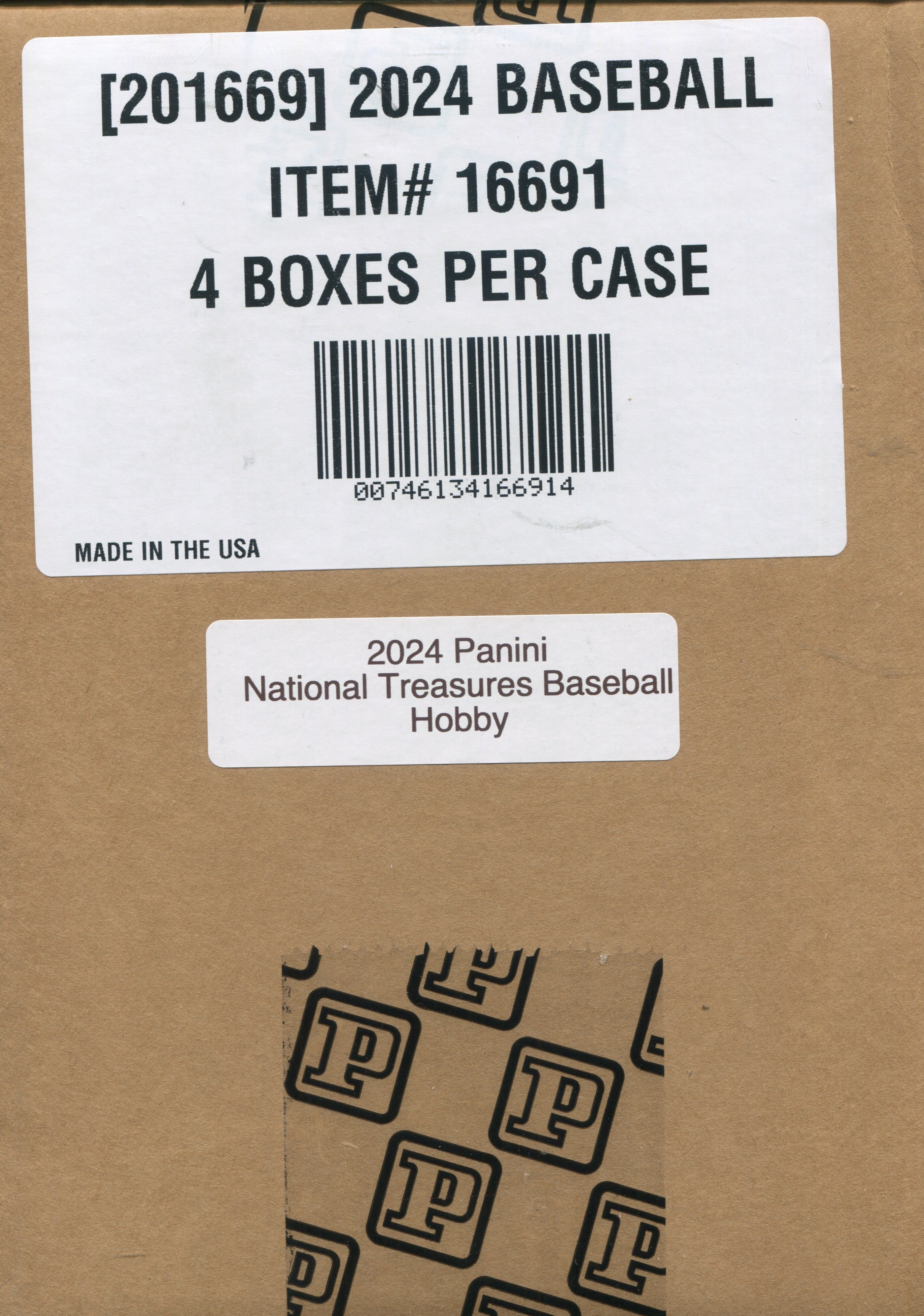 Panini 2024 National Treasures Baseball Hobby 4-Box Case