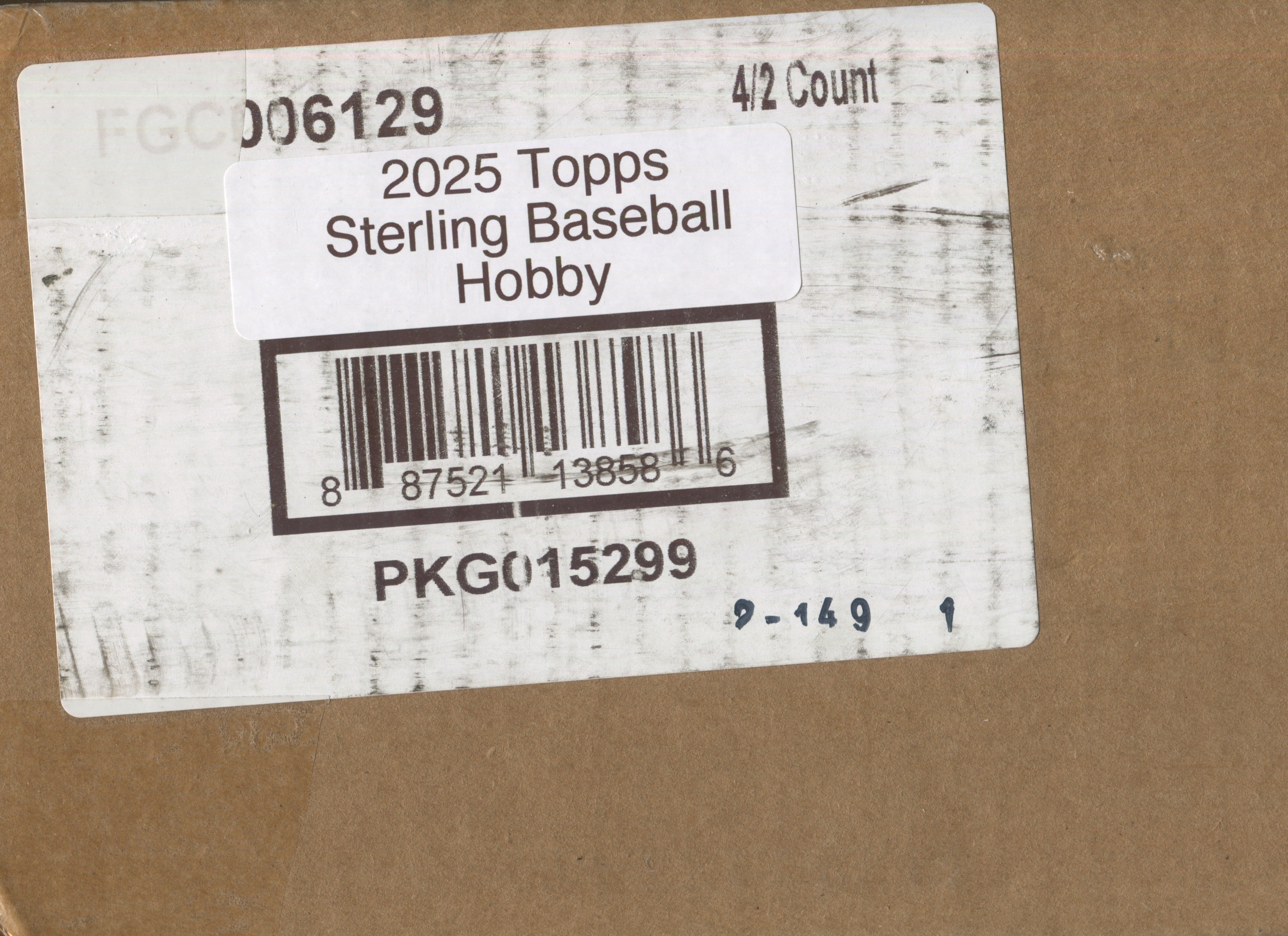 Topps Sterling Baseball 2025 Hobby 4-Box Case
