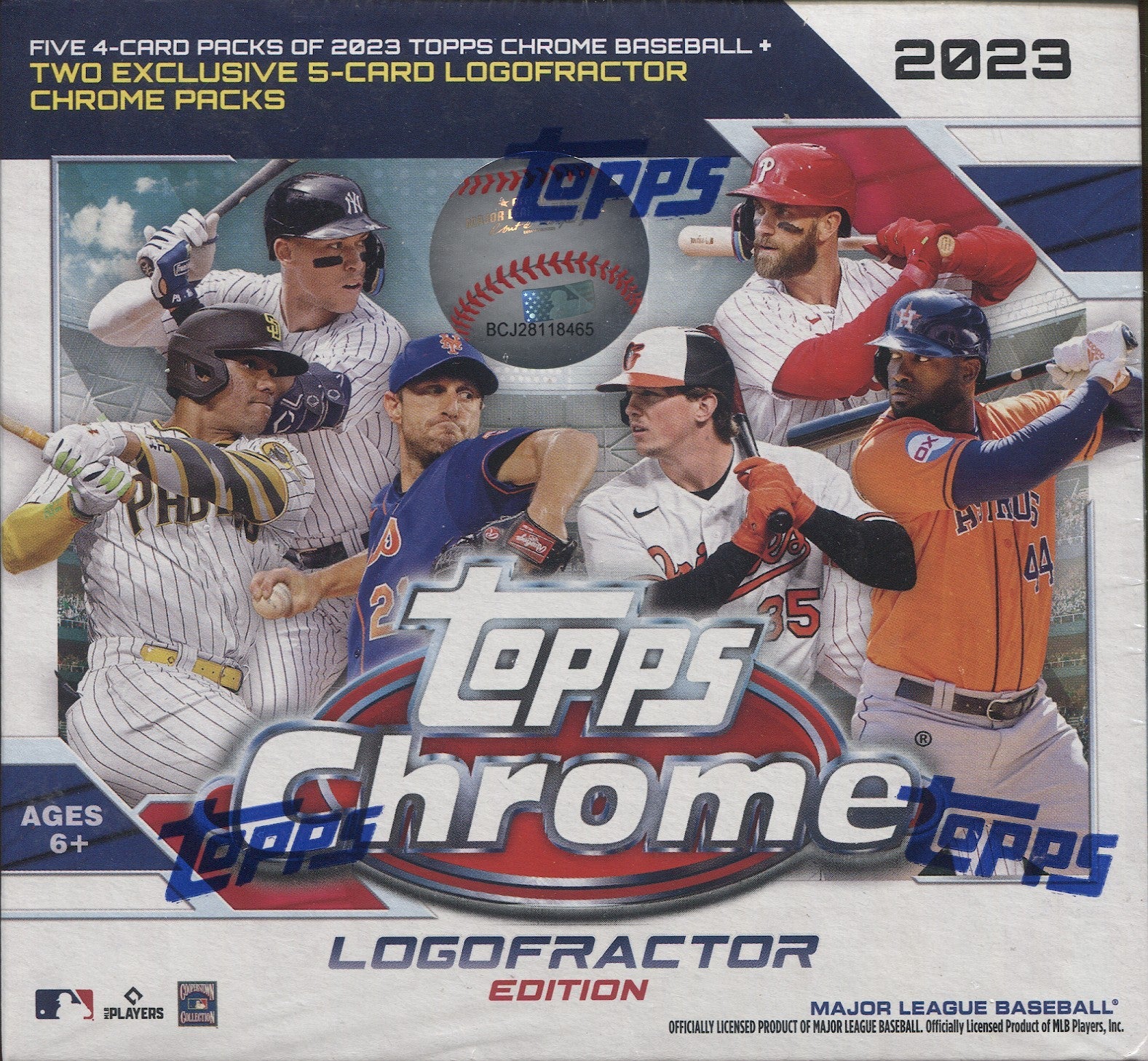 Topps Chrome Logofractor Edition Baseball Hobby Box - 2023